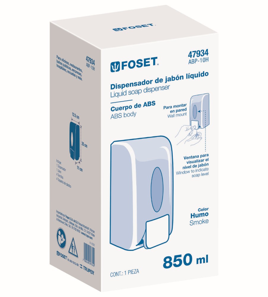 DOSIFICADOR ABS P/JABON LIQ HUMO FOSET