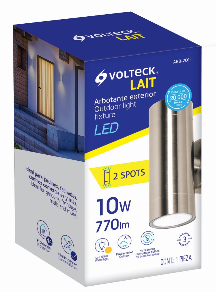 ARBOTANTE EXTERIOR DE ACENTO 2 SPOTS LED