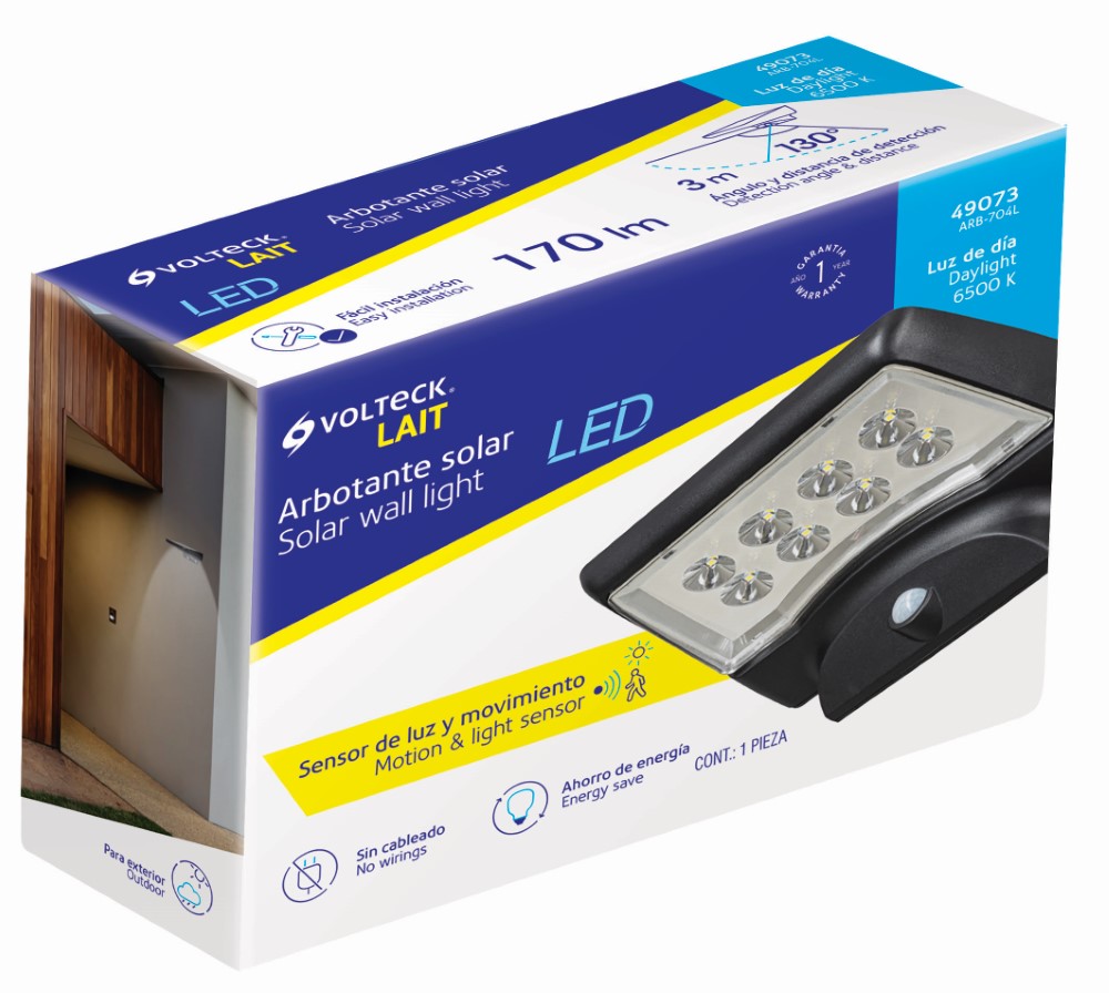ABORTANTE SOLAR LED 4W SENSOR MOVIMIENTO