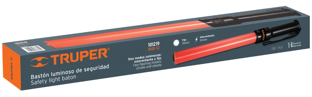 BASTON DE SEGURIDAD DE LUZ LED 52CM