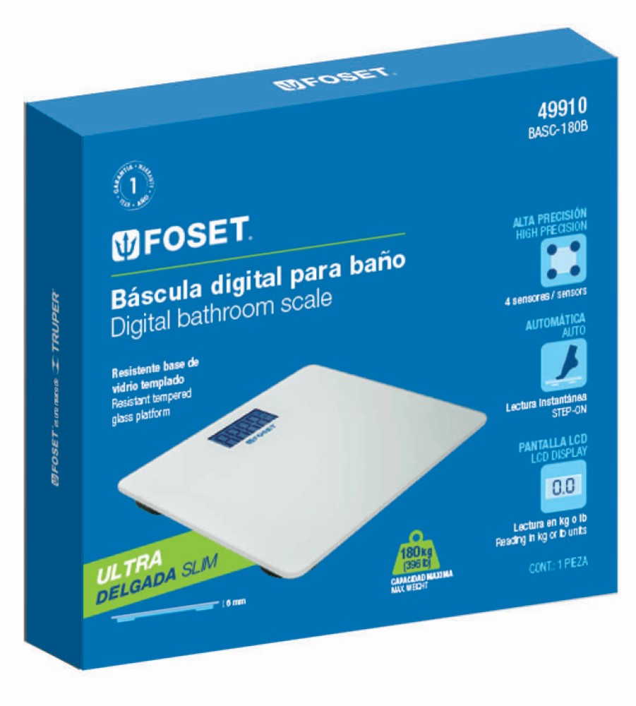 BASCULA DIGITAL BAÑO 180KG