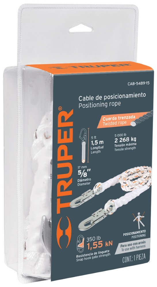CABLE PROTECCION 2 GAN 1.5M 14435 TRUPER