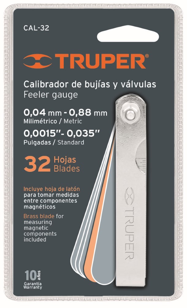 CALIBRADOR BUJIAS 32 HOJAS 14397 TRUPER