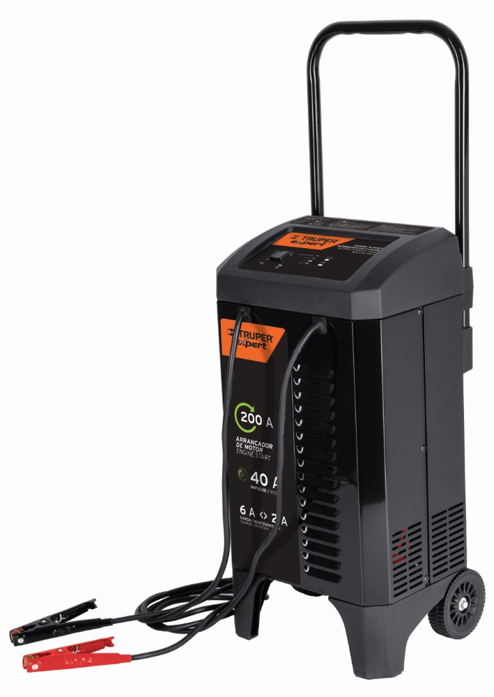 CARGADOR DE BATERIAS CON RUEDAS 12 V 200