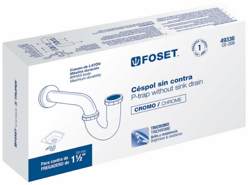 CESPOL LATON FREGADERO CROMO SIN CONTRA