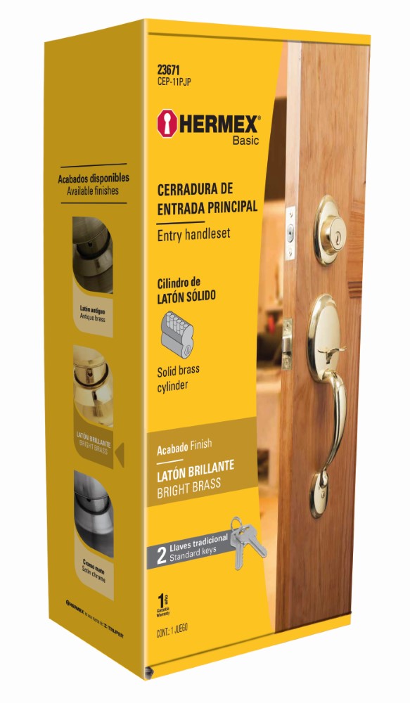 CERRADURA GATILLO LATON BRILLANTE MARIPO