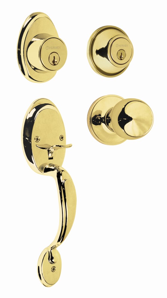 CERRADURA GATILLO ENTRADA LATON BRILLANT