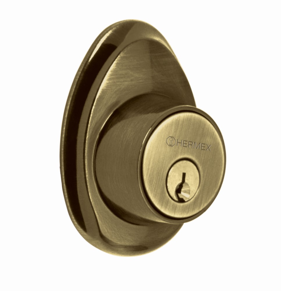 CERRADURA GATILLO ENTRADA LATON ANTIGUO