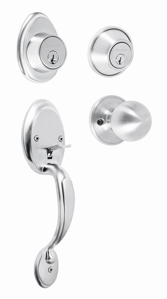 CERRADURA GATILLO ENTRADA CROMO MATE