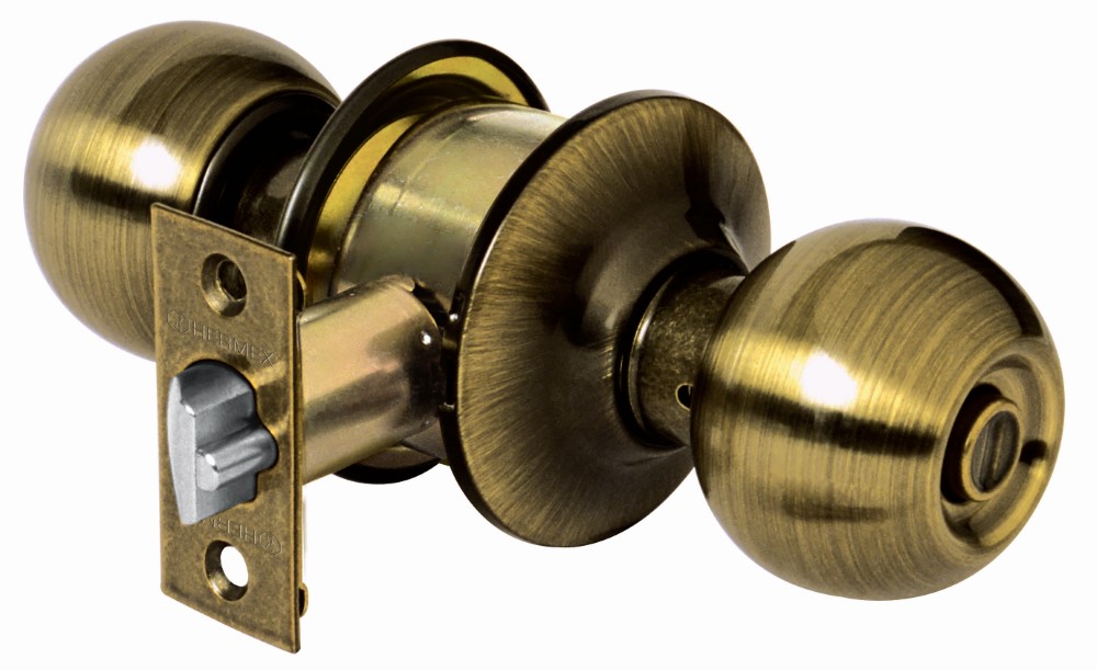 CERRADURA POMO LATON ANTIGUO ESFE 43470