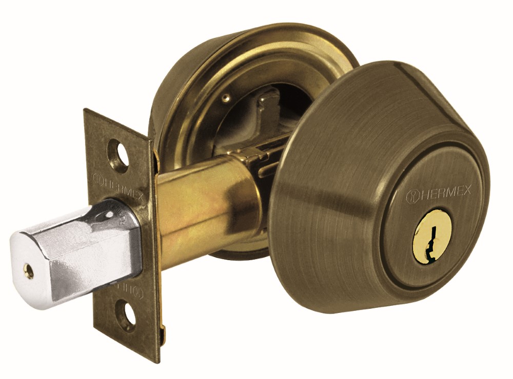 CERROJO DOBLE CILINDRO LA 23612 HERMEX