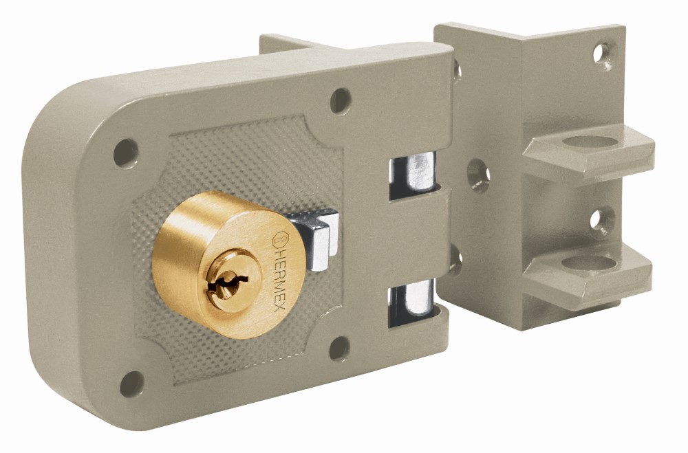 CERRADURA SOBREPONER DOBLE CILINDRO DERE