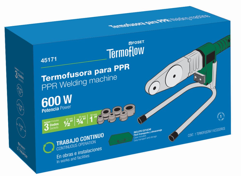 TERMOFUSORA 600W DADO 20 25 Y 32MM 45171