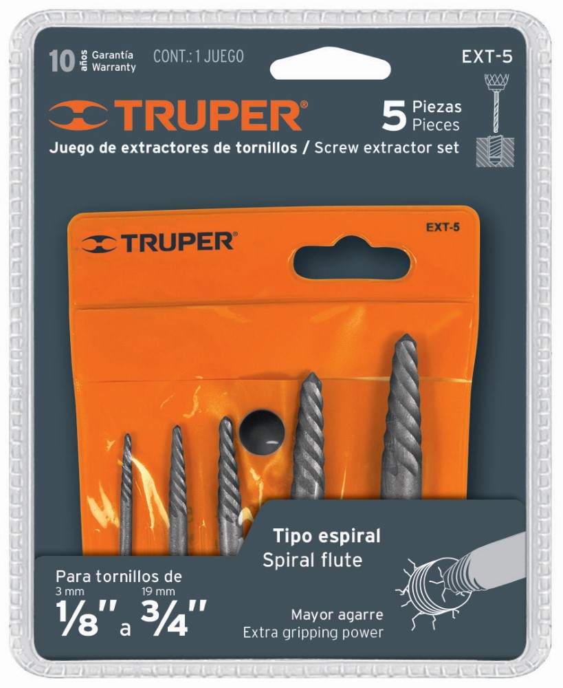 EXTRACTOR TORNILLO 5PZ