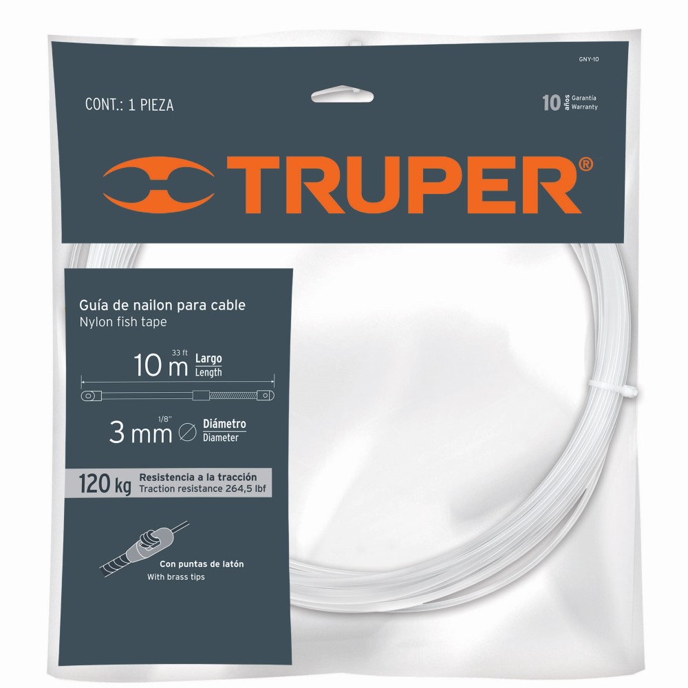 GUIA CABLE NYLON 10M 17755 TRUPER