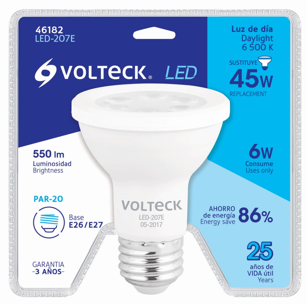 FOCO LED 7W E26 LUZ BLANCA 46182