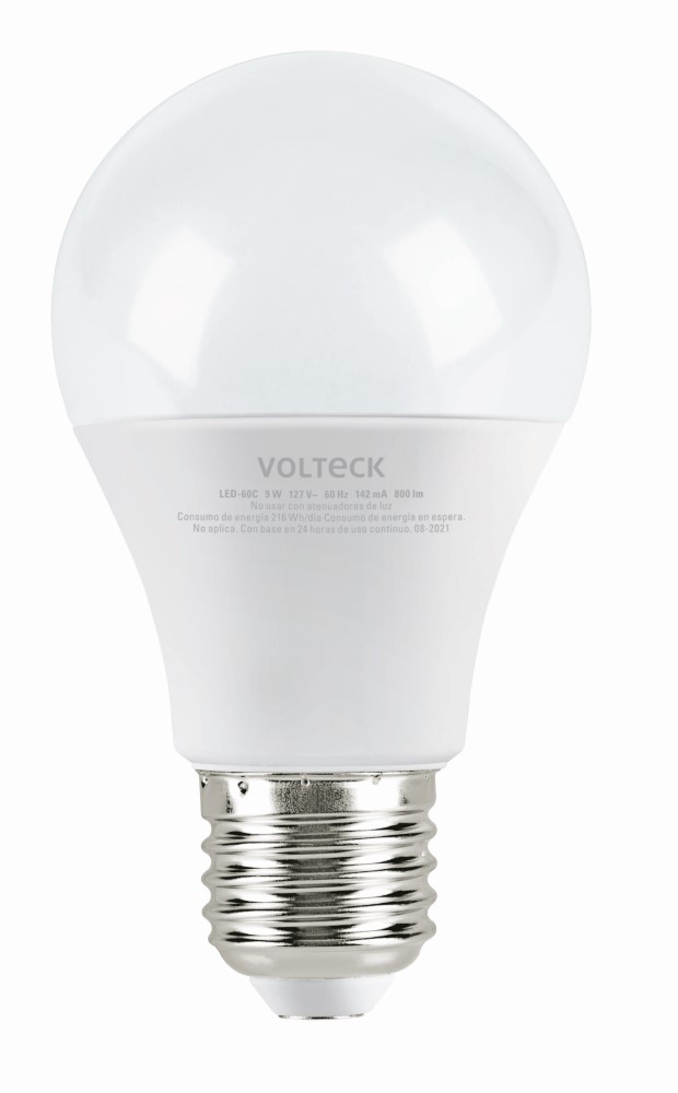LÁMPARA LED, BULBO ESTÁNDAR A19 9W E27 1
