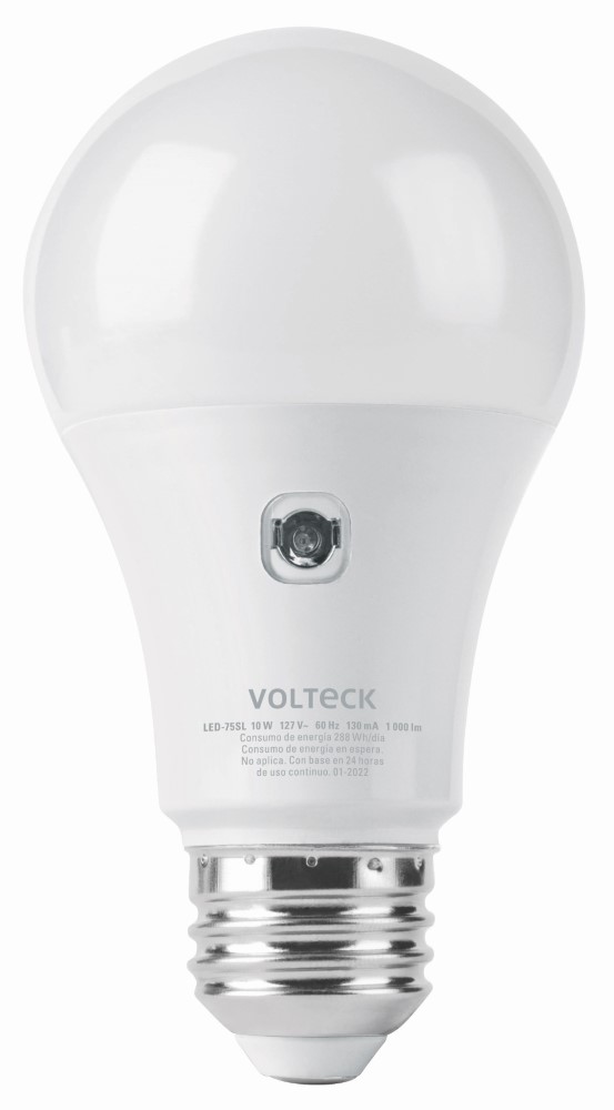 LAMPARA LED T/BULBO A19 10W C/SENSOR LUZ