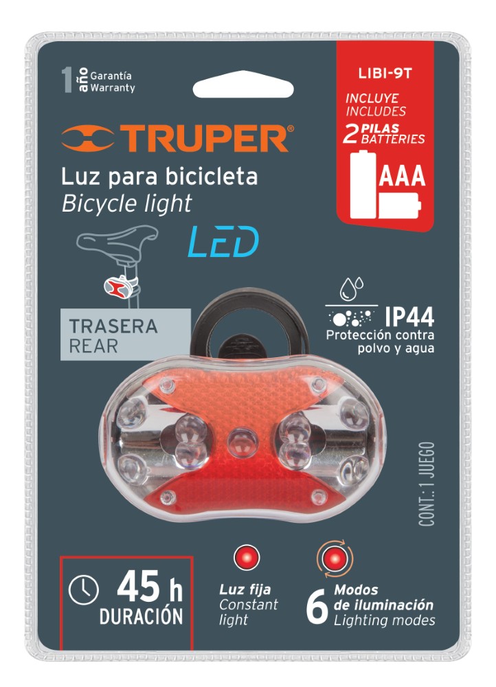 LINTERNA BICICLETA TRASERA