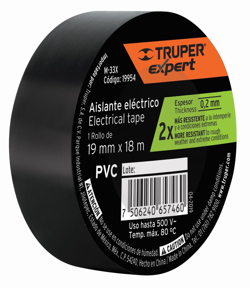 CINTA AISLAR 19MM X 18M TRUPER EXP 19954