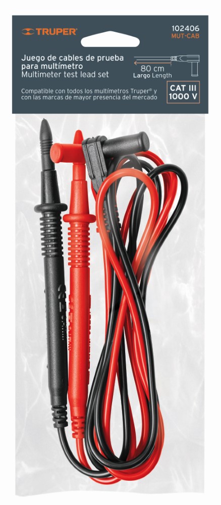 JGO CABLES PRUEBA P/MULTIMETRO