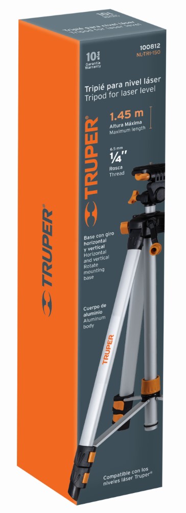 TRIPIE EXTENSIBLE DE ALUMINIO PARA NIVEL