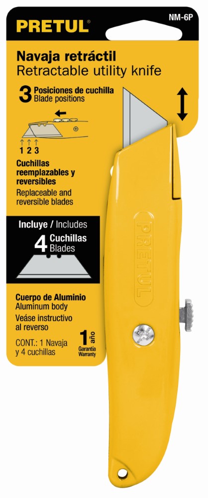 NAVAJA MULTIUSOS CUCHILLA RECTRACTIL 6