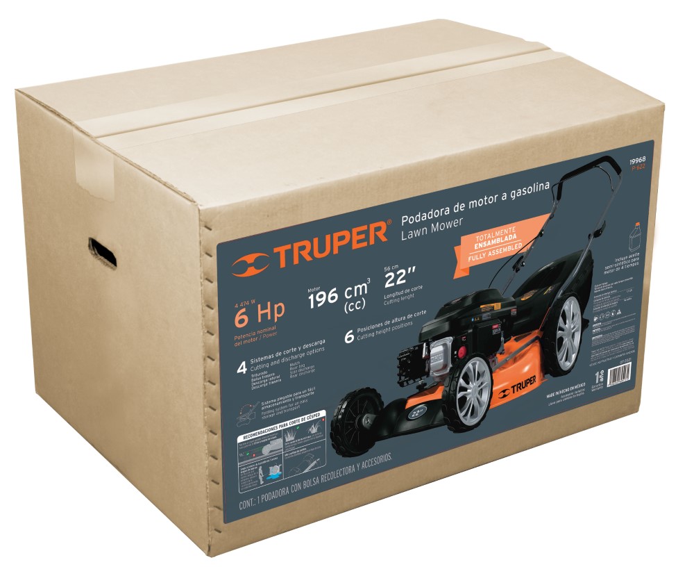 PODADORAS CON MOTOR A GASOLINA, 6HP