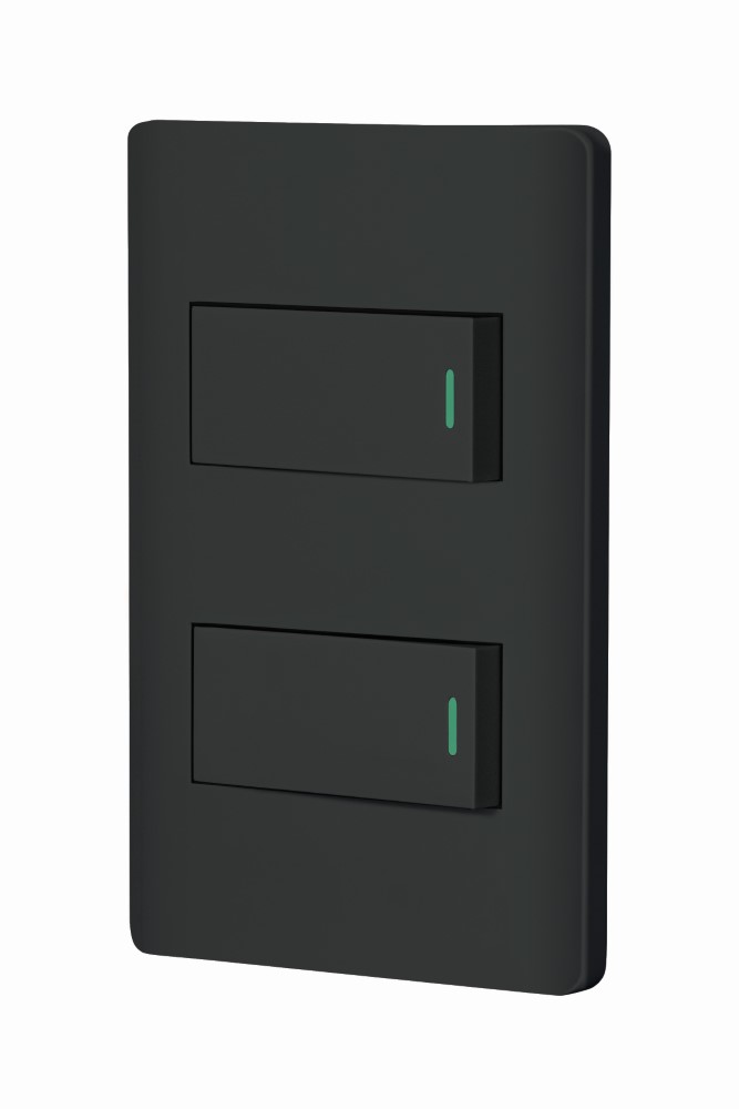 PLACA ARMADA NEGRA 2INT 1MOD LISBOA