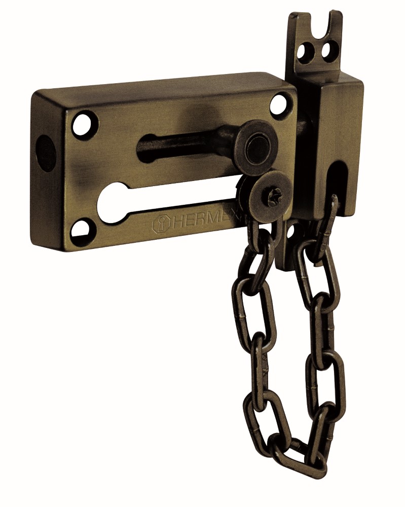 PASADOR CON CADENA LATON ANTIGUO