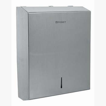 DISPENSADOR ACERO INOX P/TOALLAS PAPEL