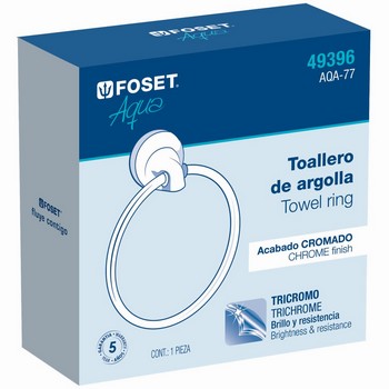 TOALLERO DE ARGOLLA, LÍNEA AQUA