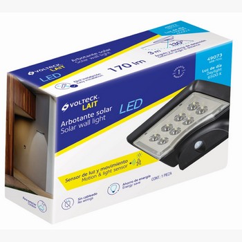 ABORTANTE SOLAR LED 4W SENSOR MOVIMIENTO