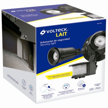 ARBOTANTE SENSOR MOV 2 FOCOS NEGRO