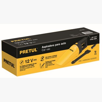 ASPIRADORA AUTO 12V PRETUL