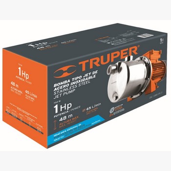BOMBA JET ACERO INOX 1 HP