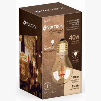 LAMPARA INCANDESCENTE VINTAGE 40W  47103