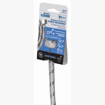MANGUERA FLEXIBLE WC 35 CM ACERO INOXIDA