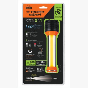 LINTERNA RECARGABLE CON LUZ EMERGENCIA 4