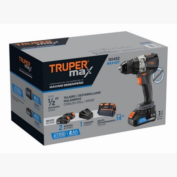 TALADRO INALAMBRICO1/2 20V S/CARBONES TR