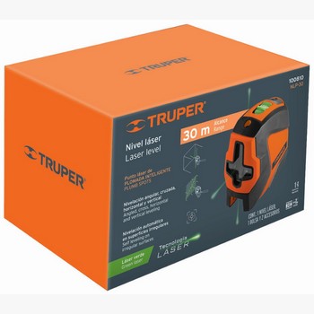 NIVEL LASER VERDE 30 M C/ 2 PUNTOS