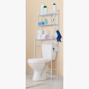 MUEBLE ORGANIZADOR BLANCO P/BAÑP 3REPISA